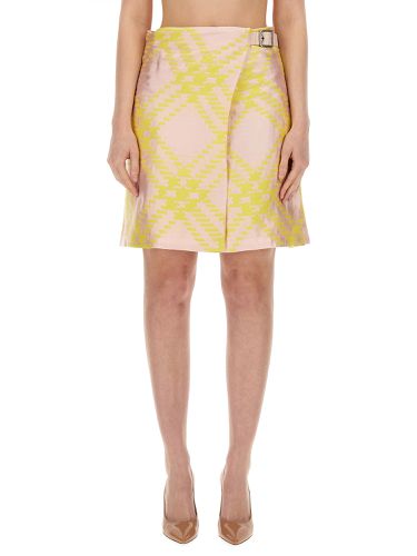 Burberry check pattern skirt - burberry - Modalova
