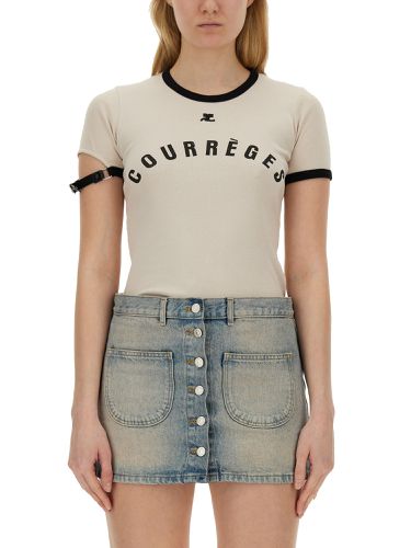 Courreges t-shirt with logo - courreges - Modalova