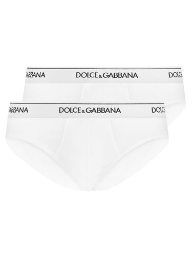 Two-pack of logo briefs - dolce & gabbana - Modalova