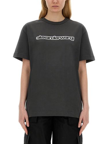 Alexander wang logo print t-shirt - alexander wang - Modalova