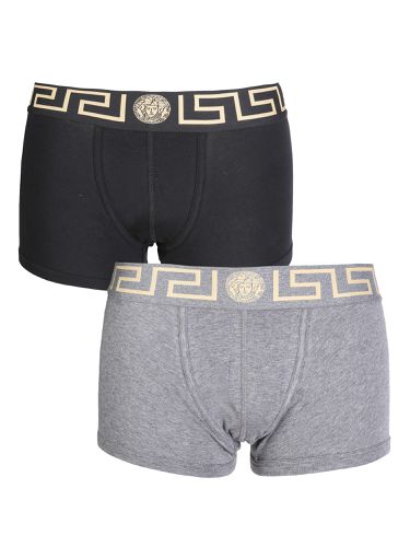Pack of two boxer shorts with greek - versace - Modalova