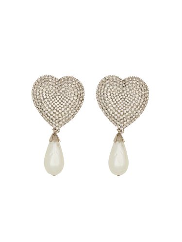 Crystal heart earrings - alessandra rich - Modalova