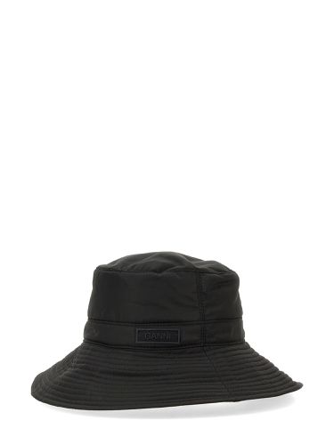 Ganni bucket hat with logo - ganni - Modalova