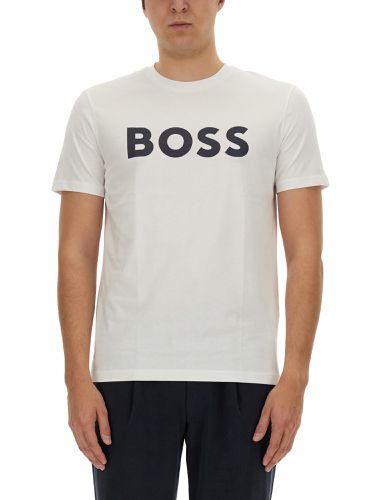 Boss logo print t-shirt - boss - Modalova