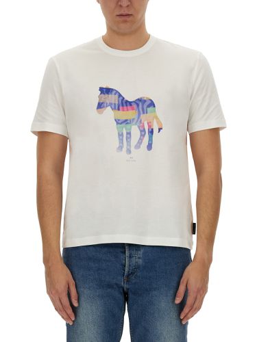 Zebra print t-shirt - ps by paul smith - Modalova