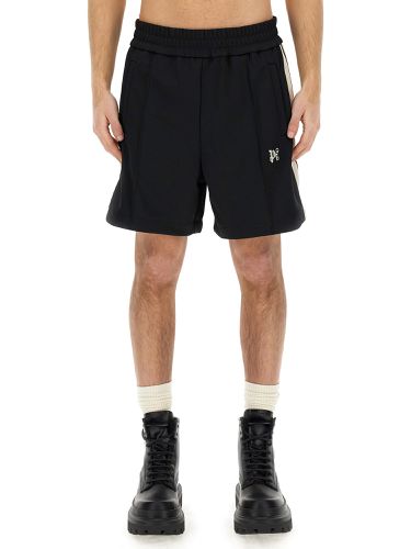 Palm angels monogram bermuda shorts - palm angels - Modalova