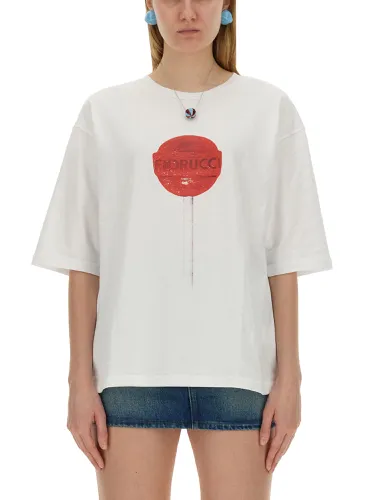 Fiorucci lollipop print t-shirt - fiorucci - Modalova
