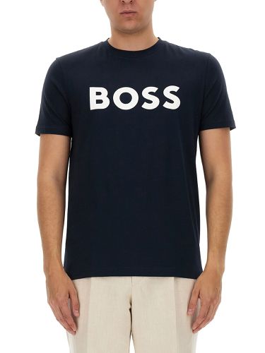 Boss logo print t-shirt - boss - Modalova