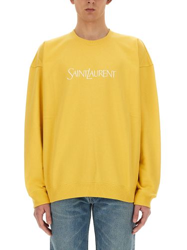 Saint laurent sweatshirt with logo - saint laurent - Modalova
