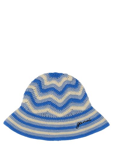 Ganni bucket crochet hat - ganni - Modalova