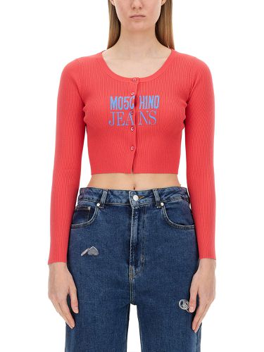 Moschino jeans cropped cardigan - moschino jeans - Modalova