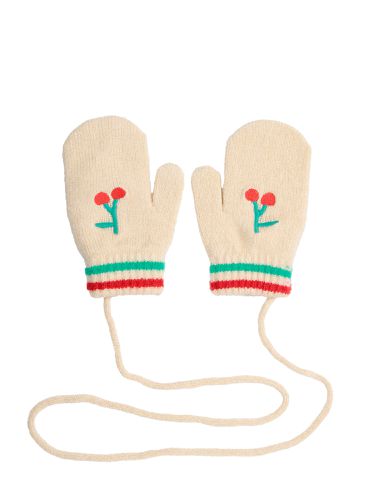 Baby cherry knitted mittens - bobo choses - Modalova