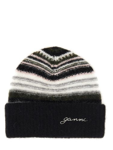 Ganni hat with logo - ganni - Modalova