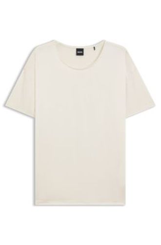 T-shirt Regular avec soie stretch sur le devant - Boss - Modalova