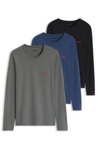 Lot de trois t-shirts en coton - HUGO - Modalova