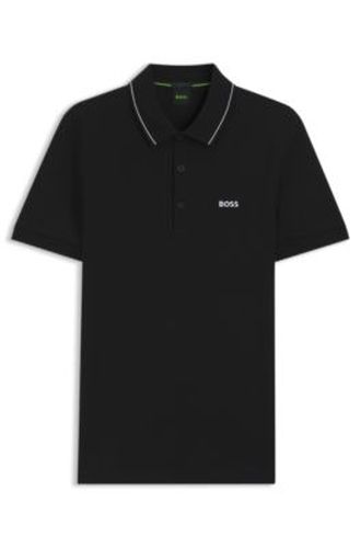 Polo Slim en piqué de coton avec logo - Boss - Modalova