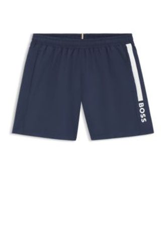 Short de bain à logo et rayure - Boss - Modalova