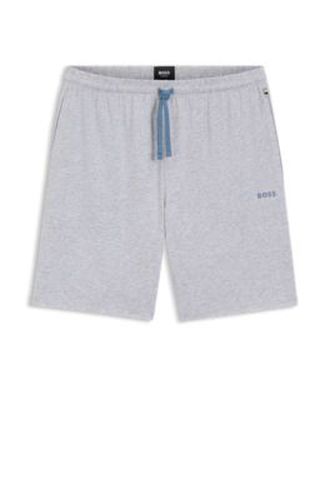Short en coton stretch à logo brodé - Boss - Modalova
