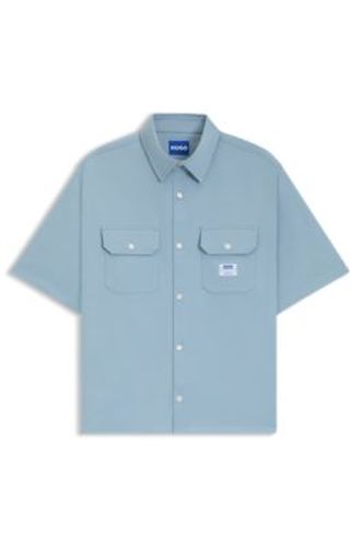 Chemise Oversize en twill de coton - HUGO - Modalova