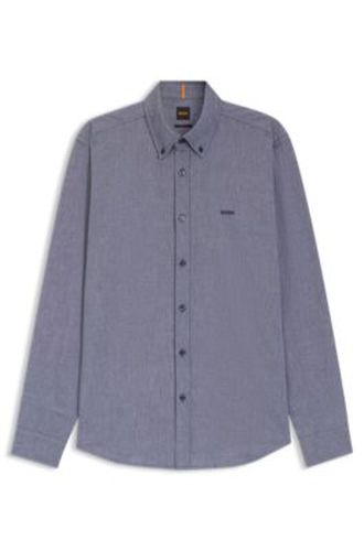 Chemise regular en coton Oxford à pointes boutonnées - Boss - Modalova