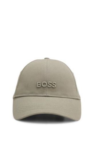 Casquette en twill de coton à logo brodé ton sur ton - Boss - Modalova