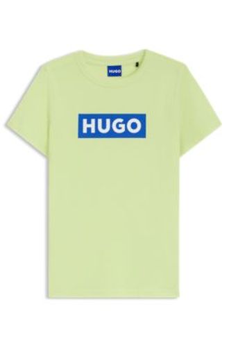 T-shirt Slim en coton avec logo imprimé - HUGO - Modalova