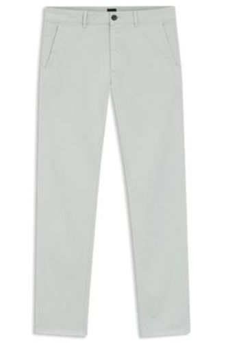 Pantalon Slim en satin stretch surteint - Boss - Modalova