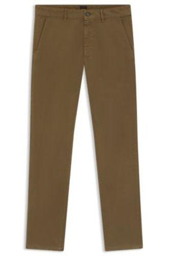 Pantalon Slim en satin stretch surteint - Boss - Modalova