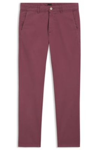 Pantalon Slim en satin stretch surteint - Boss - Modalova