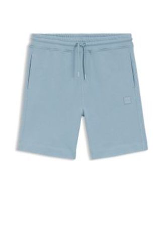 Short en molleton de coton avec écusson logoté - Boss - Modalova