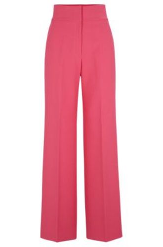 Pantalon Regular Fit évasé à taille haute - HUGO - Modalova
