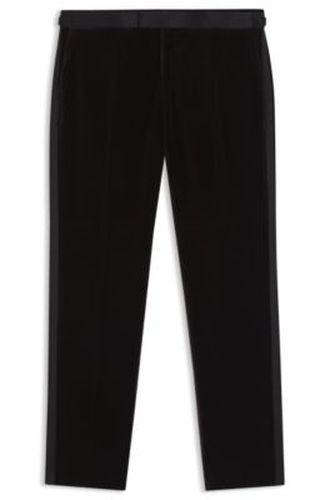 Pantalon de smoking Slim en velours de coton - Boss - Modalova