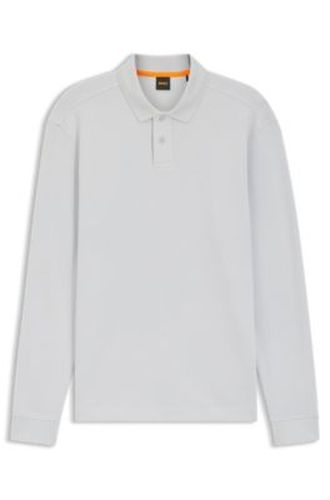 Polo en coton mélangé à la structure gaufrée - Boss - Modalova