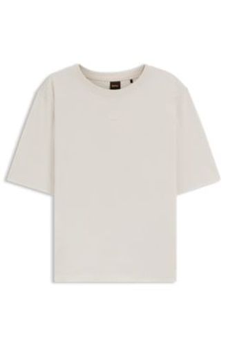 T-shirt Oversized Fit en coton à logo imprimé en relief - Boss - Modalova