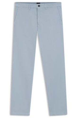 Pantalon Regular en satin de coton stretch - Boss - Modalova