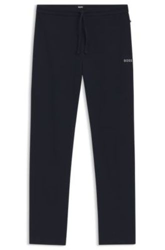 Bas de pyjama en coton mélangé à logo brodé - Boss - Modalova