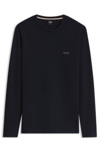 T-shirt de pyjama en jersey ottoman avec logo brodé - Boss - Modalova