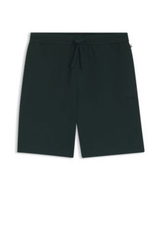 Short de pyjama en coton mélangé avec logo brodé - Boss - Modalova