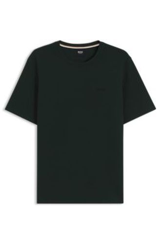 T-shirt de pyjama en coton mélangé à logo brodé - Boss - Modalova