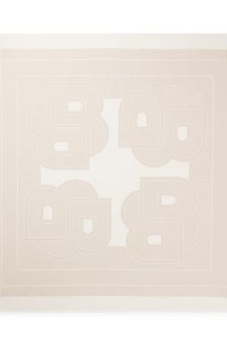 Foulard carré confectionné en Italie en twill de soie à imprimé - Boss - Modalova