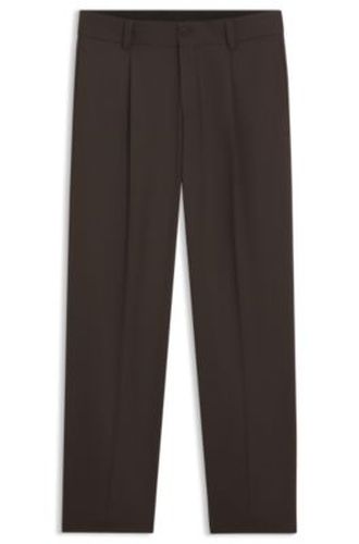 Pantalon Modern en twill stretch avec plis sur le devant - HUGO - Modalova