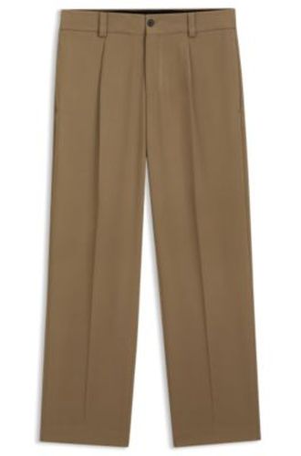 Pantalon Modern en twill stretch avec plis sur le devant - HUGO - Modalova
