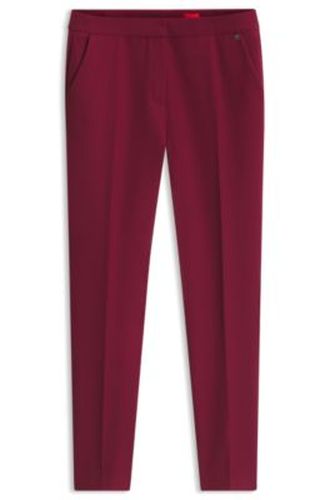 Pantalon Slim en tissu stretch avec rivet logoté - HUGO - Modalova