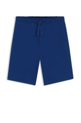 Short en molleton de coton avec logo imprimé - HUGO - Modalova