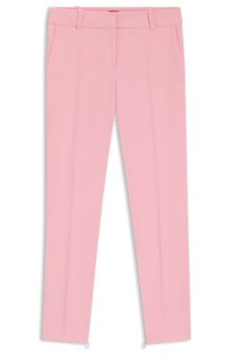 Pantalon Slim à fermeture éclair au bas des jambes - HUGO - Modalova