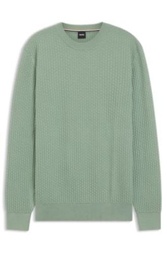 Pull en maille de coton - Boss - Modalova
