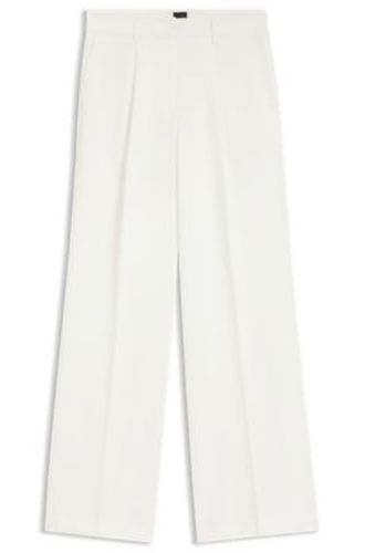 Pantalon Wide en tissu stretch - Boss - Modalova