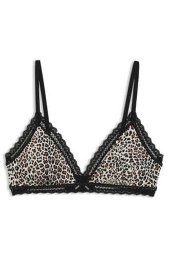 Soutien-gorge triangle avec finitions en dentelle - HUGO - Modalova