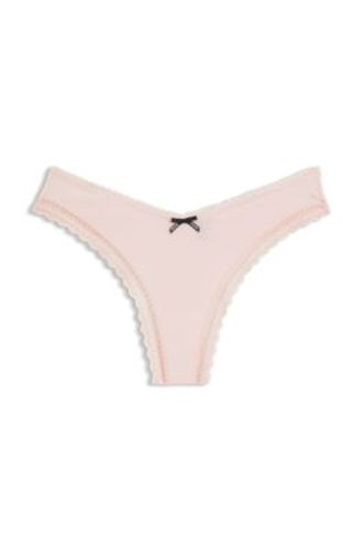 String en microfibre stretch avec finitions en dentelle - HUGO - Modalova