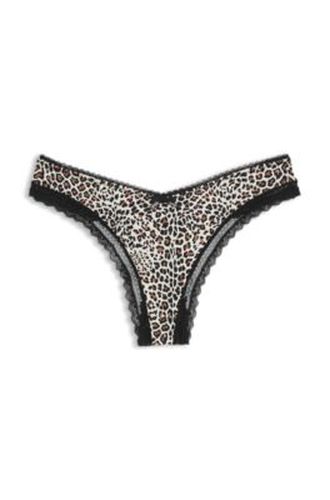 String en microfibre stretch avec finitions en dentelle - HUGO - Modalova
